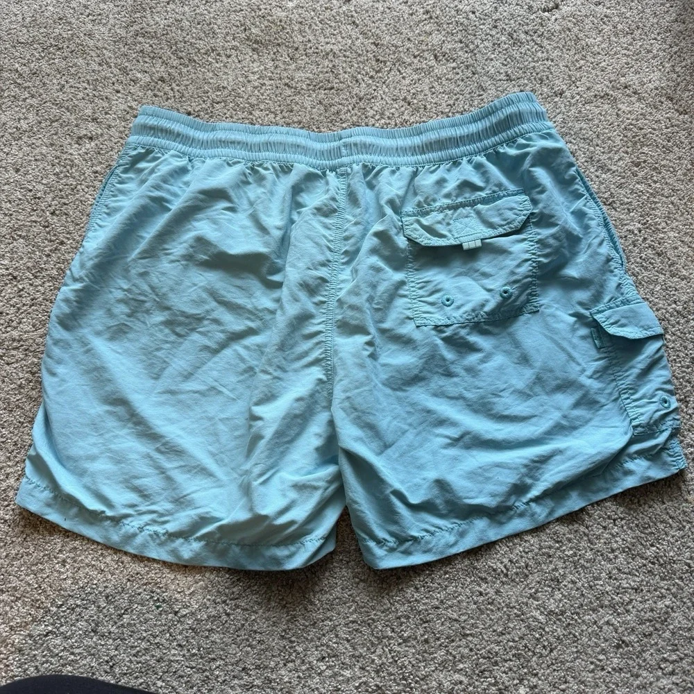 Tommy Bahama Men's XL Blue Trunks Swim Shorts Marlin Logo‎ Mesh Lined Elastic